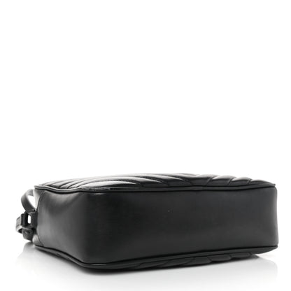 Saint Laurent Calfskin Matelasse Monogram Monochrome Lou Camera Bag Black 4 of 11