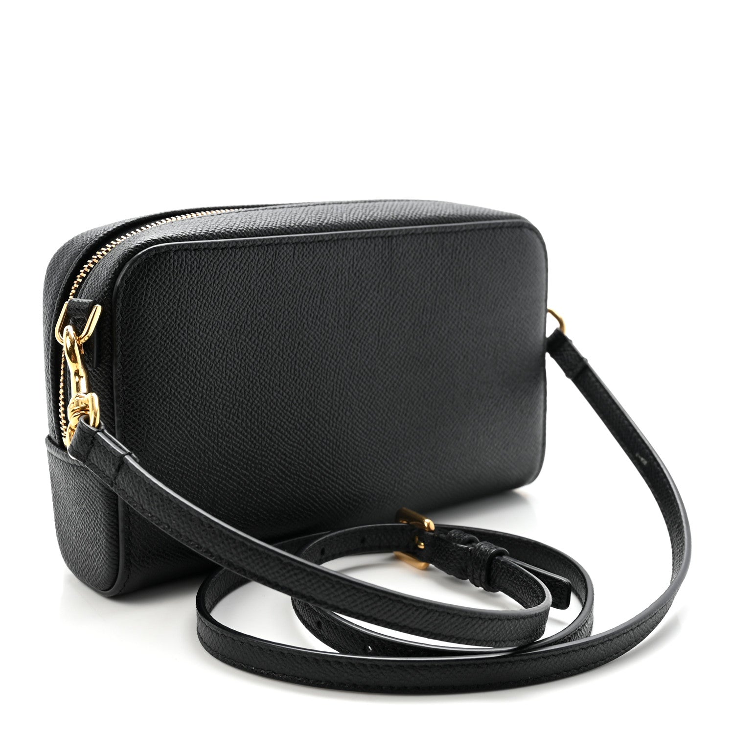 Christian Dior Grained Calfskin Caro Double Pouch Black 3 of 10