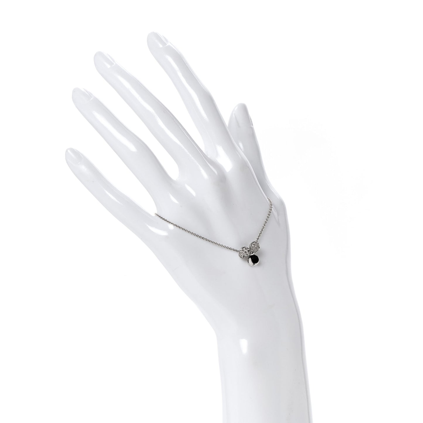 Platinum Diamond Paper Flowers Bracelet