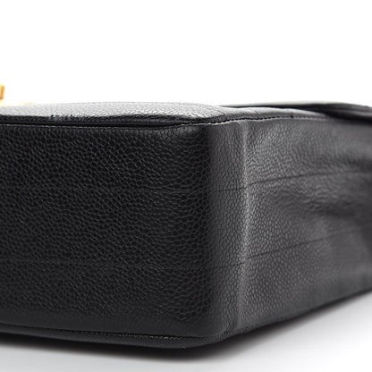 Chanel Caviar Horizontal Quilted Jumbo Single Flap Black 13 of 13