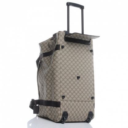 Gucci GG Plus Monogram Medium Carry On Duffle Trolley Brown 3 of 7