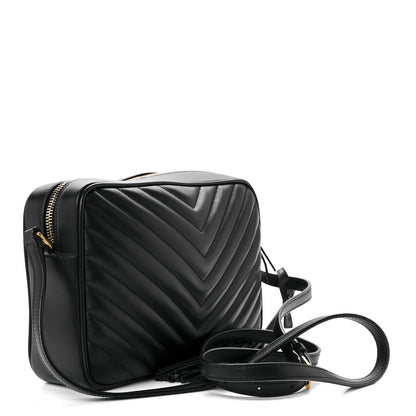 Saint Laurent Calfskin Matelasse Monogram Lou Camera Bag Black 3 of 11