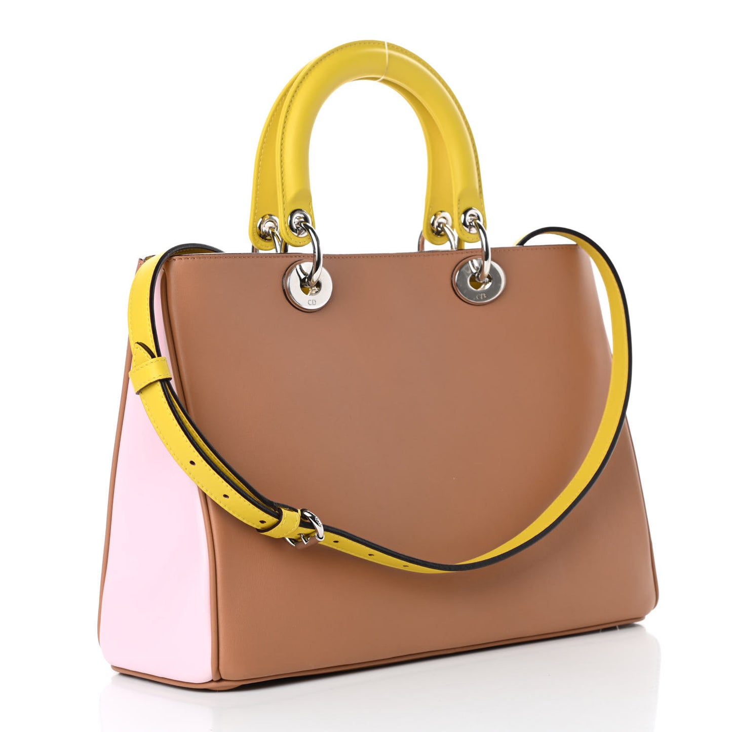 Smooth Calfskin Medium Tri-Color Diorissimo Tote Biscuit Rose