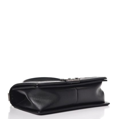 Chanel Calfskin Double Stitch Medium Boy Flap Black 4 of 13