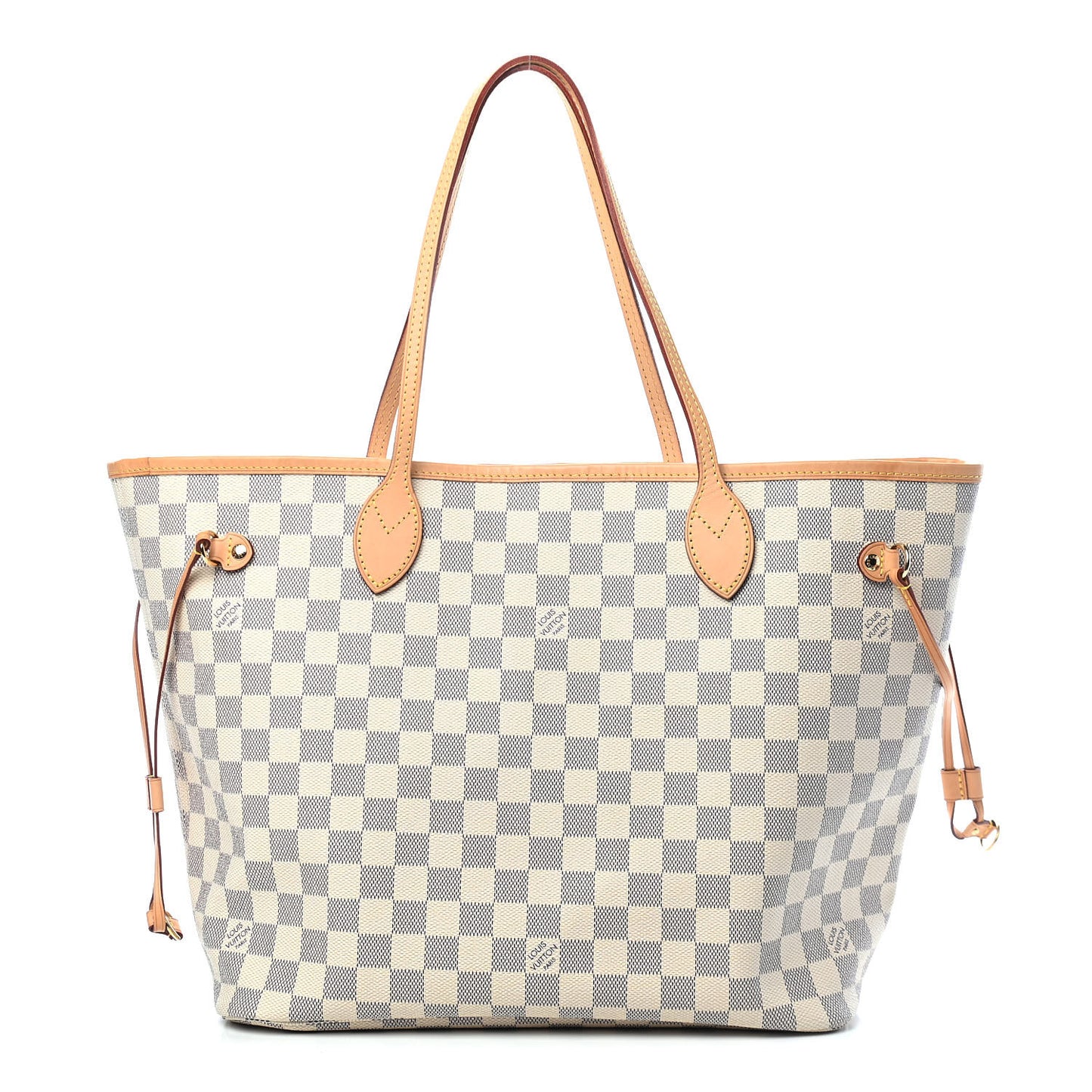 Damier Azur Neo Neverfull MM Rose Ballerine