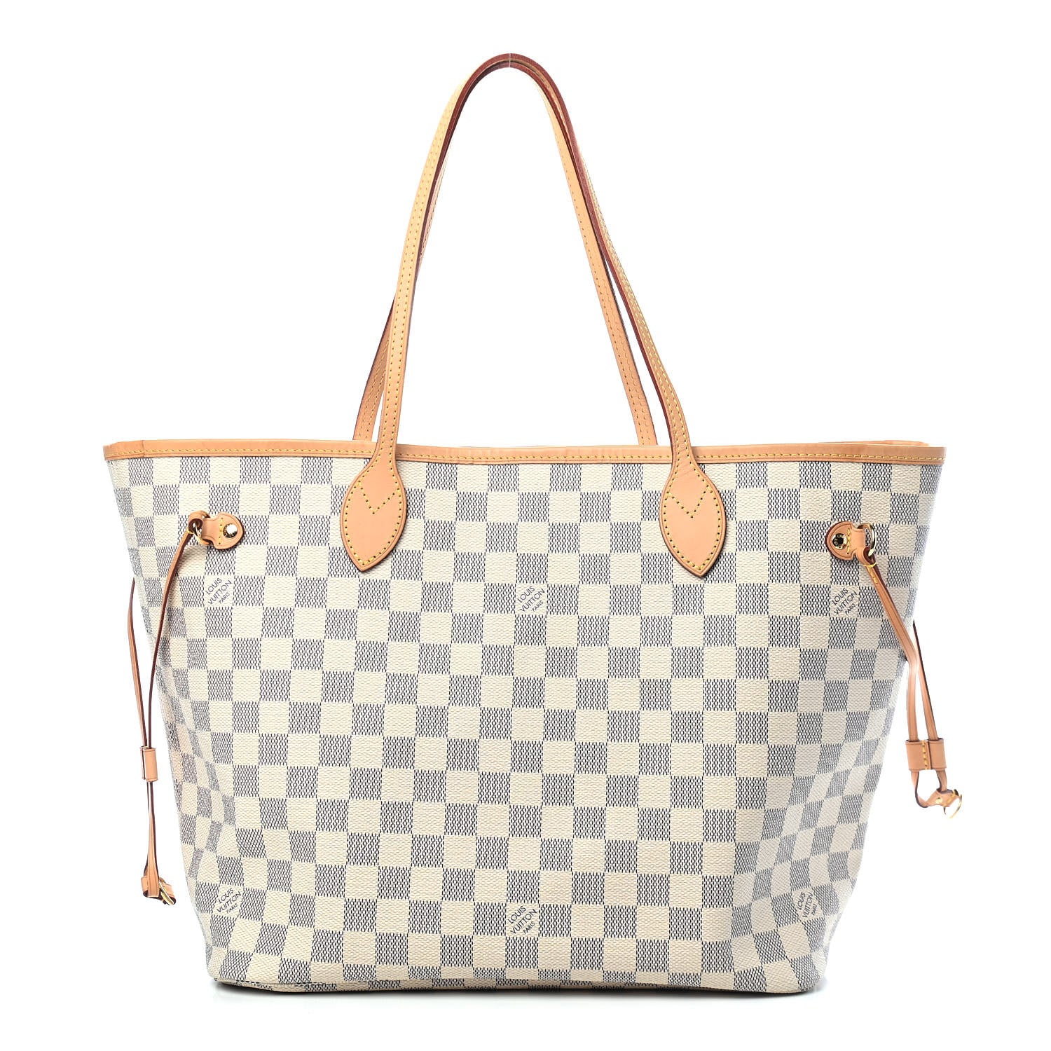 Louis Vuitton Damier Azur Neo Neverfull MM Rose Ballerine 1 of 9