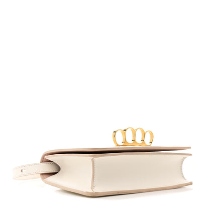 Alexander McQueen Smooth Calfskin Four Ring Knuckle Crossbody Bag White 4 of 13