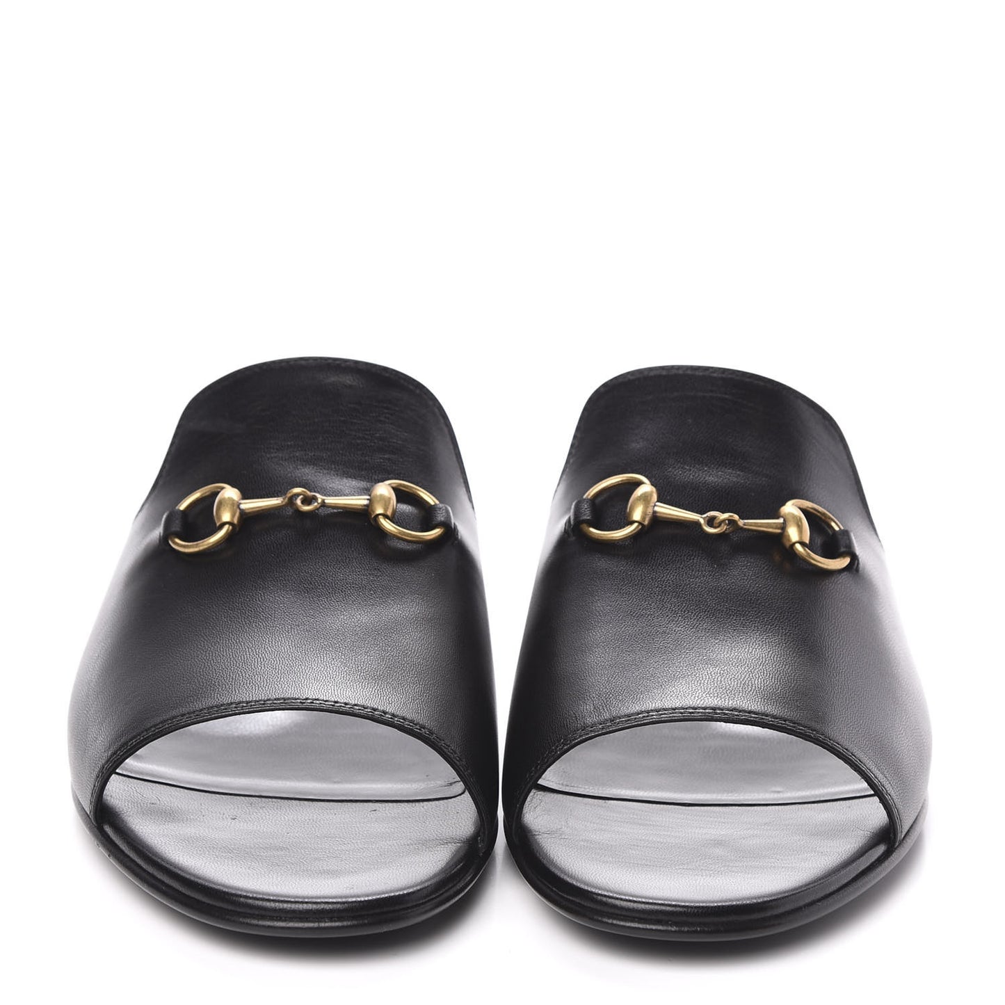Malaga Kid Horsebit Slide Sandals 39.5 Black