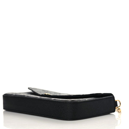 Louis Vuitton Empreinte Pochette Felicie Chain Wallet Black 6 of 9