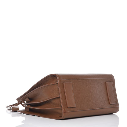 Saint Laurent Grained Calfskin Small Supple Sac De Jour Moka 4 of 9
