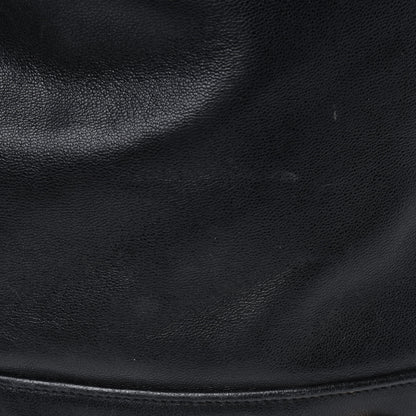 Chanel Lambskin Drawstring Bucket Bag Black 16 of 18