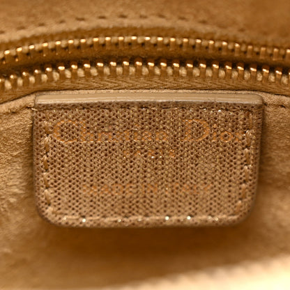 Christian Dior Metallic Nylon Cannage Medium Lady Dior Gold 6 of 12