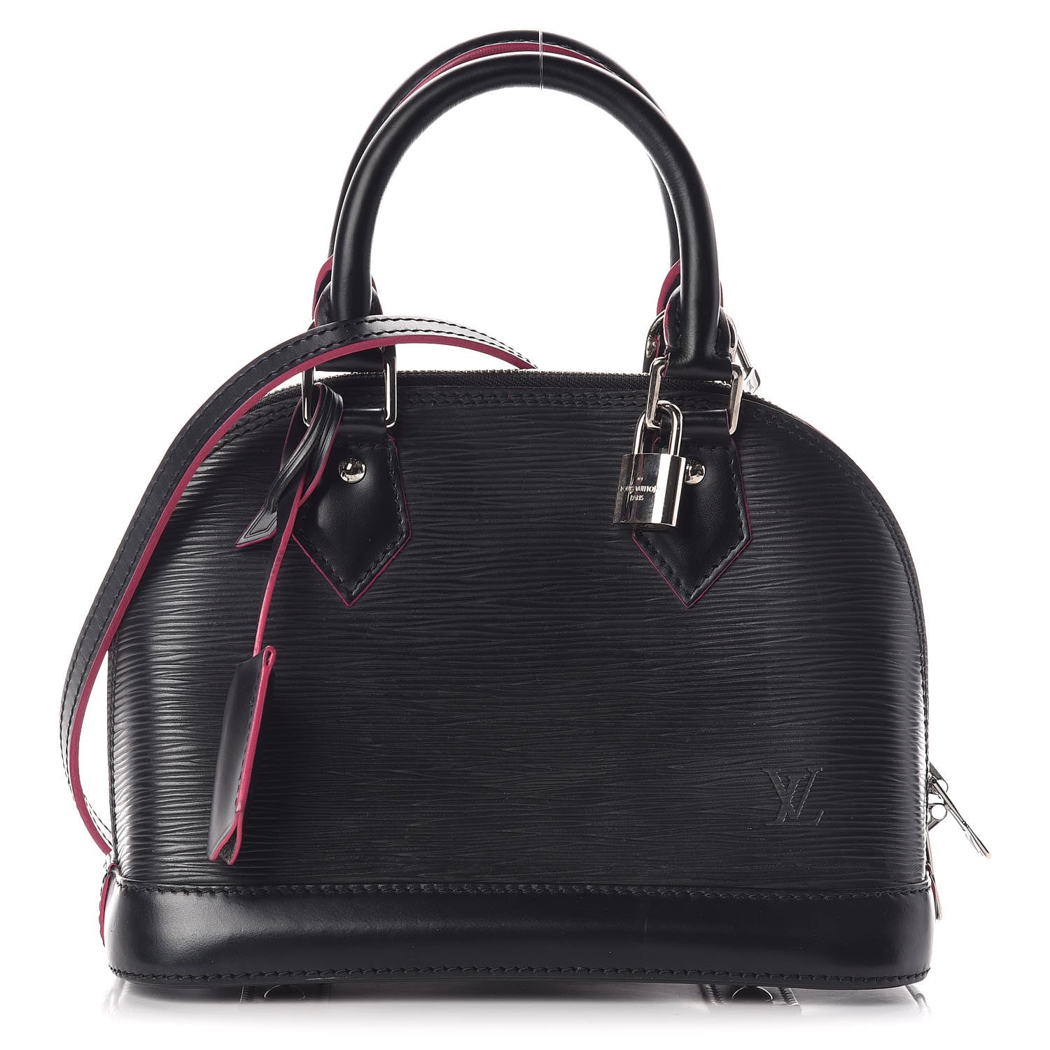 Louis Vuitton Epi Alma BB Black Hot Pink 1 of 9