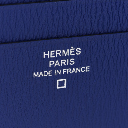 Hermes Matte Alligator Colorblock MC2 Copernic Compact Wallet Bleu Encre Bleu Electrique 6 of 8