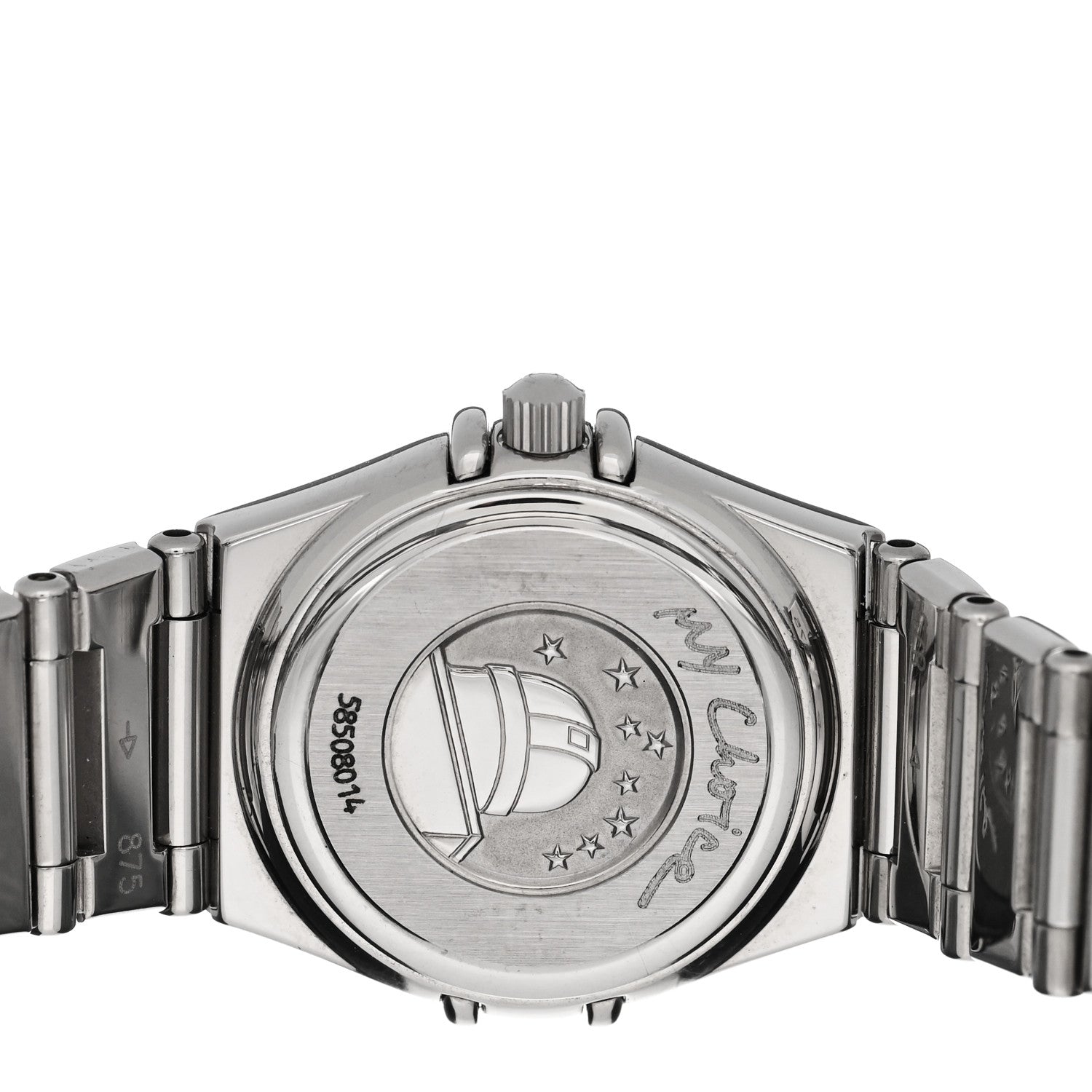 Omega Stainless Steel Diamond 22mm Constellation My Choice Quartz Watch Black 1566.56.00 4 of 4