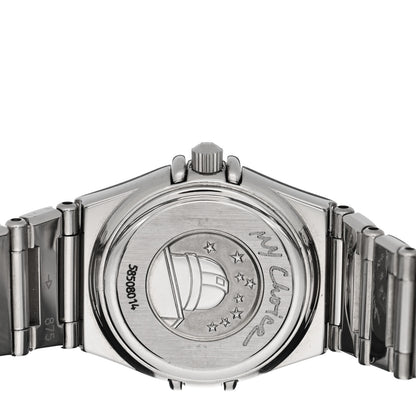 Omega Stainless Steel Diamond 22mm Constellation My Choice Quartz Watch Black 1566.56.00 4 of 4