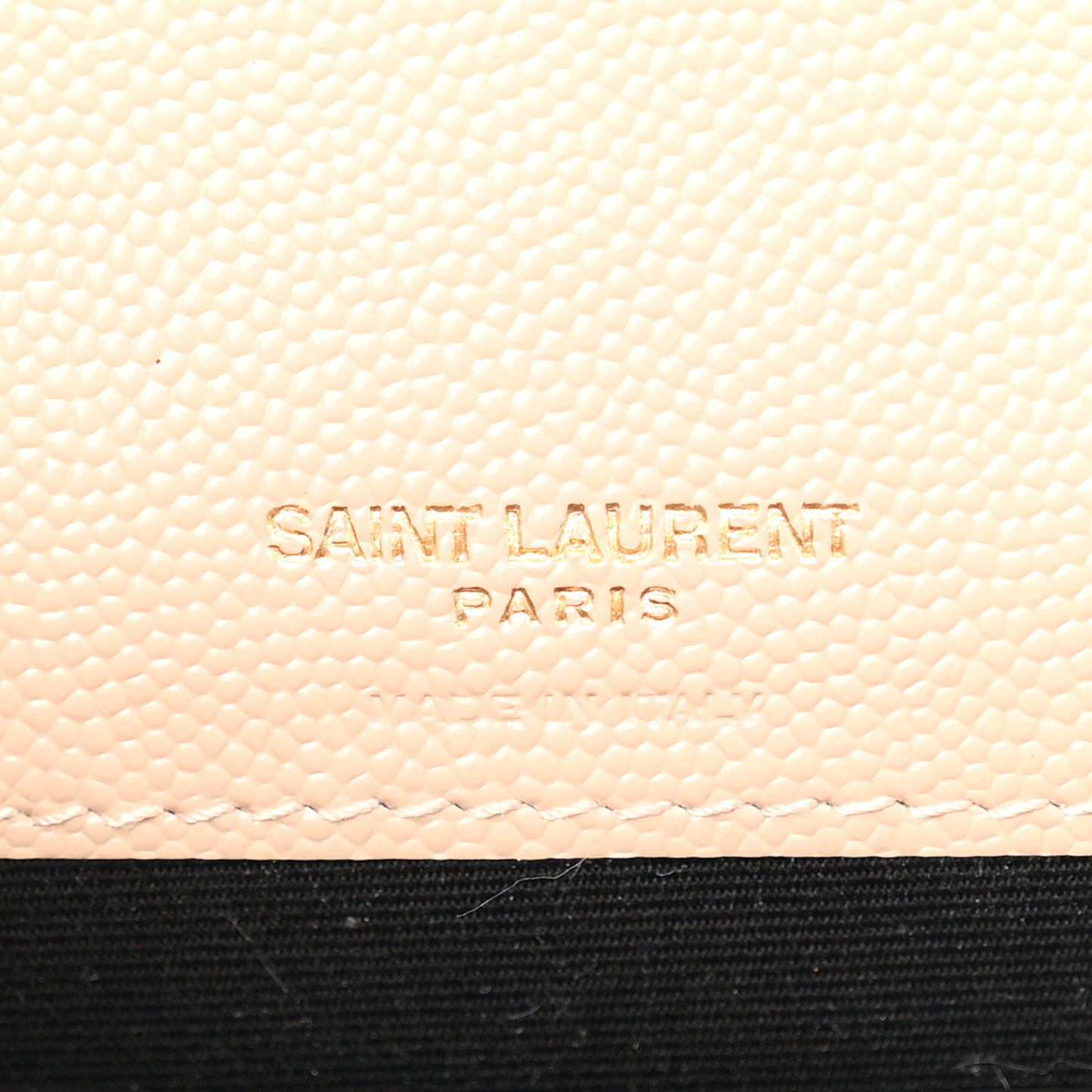 Grain De Poudre Matelasse Chevron Monogram Envelope Chain Wallet Dark Beige