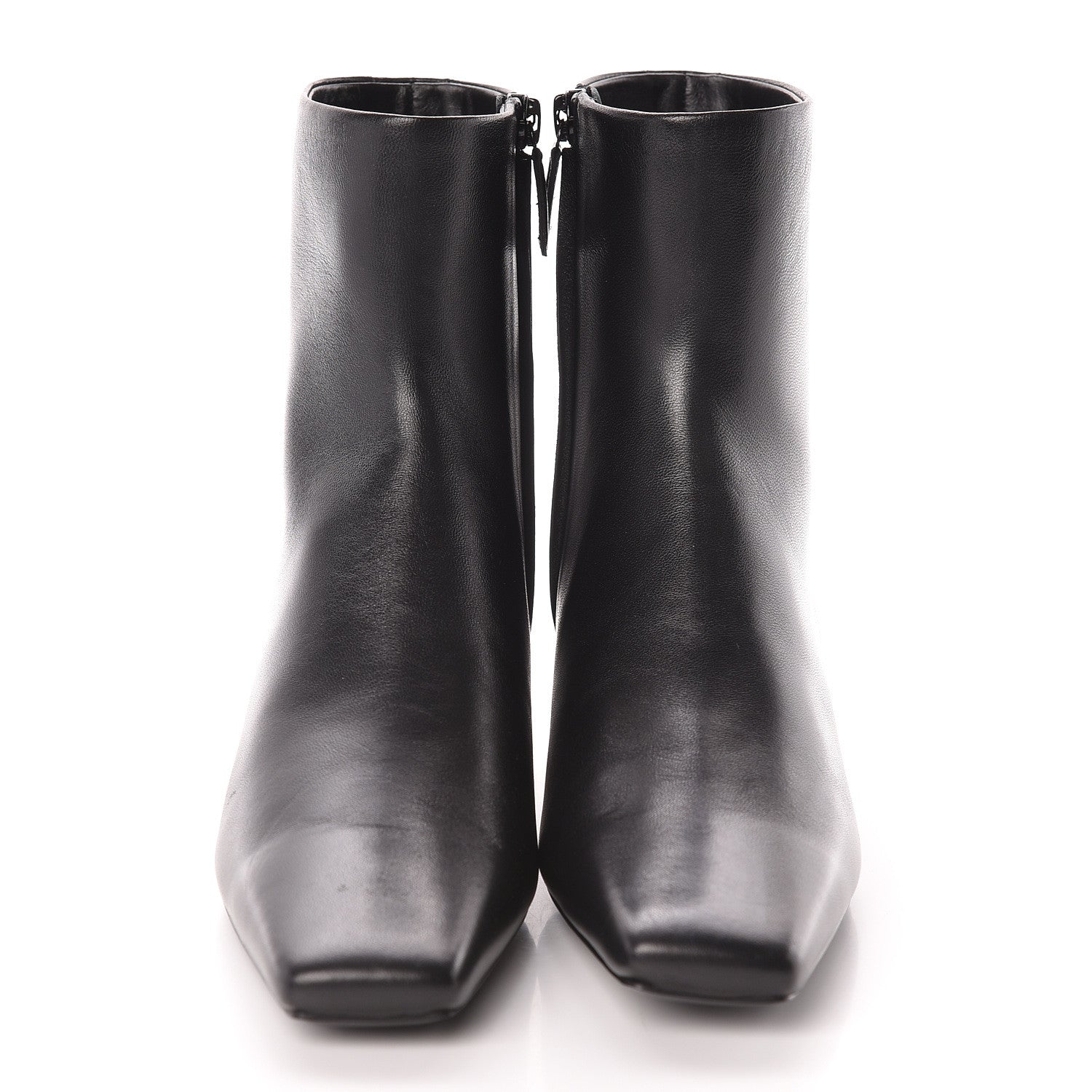 Balenciaga Sheepskin Typo Ankle Booties 36 Black 2 of 9