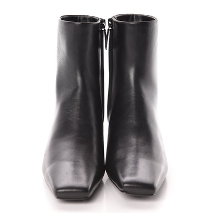 Balenciaga Sheepskin Typo Ankle Booties 36 Black 2 of 9