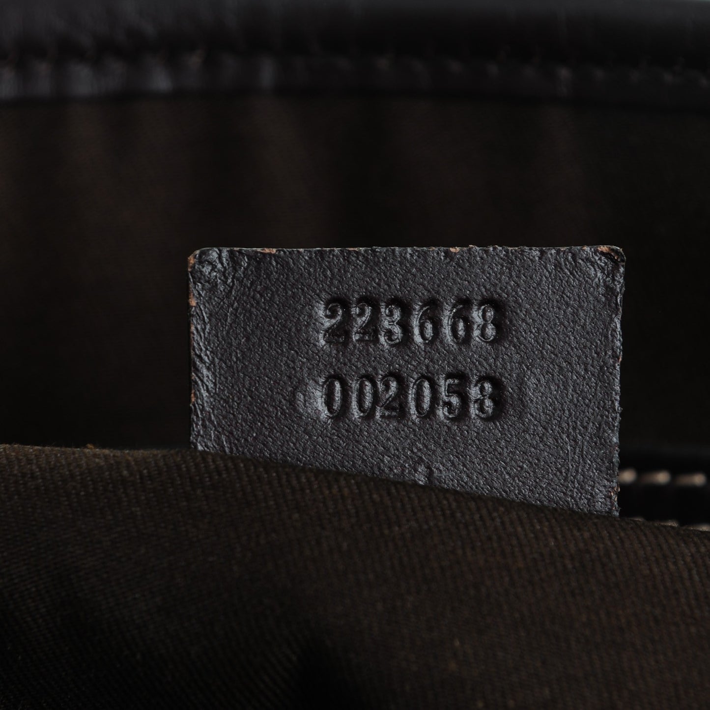 GG Plus Monogram Joy Vertical Tote Dark Brown
