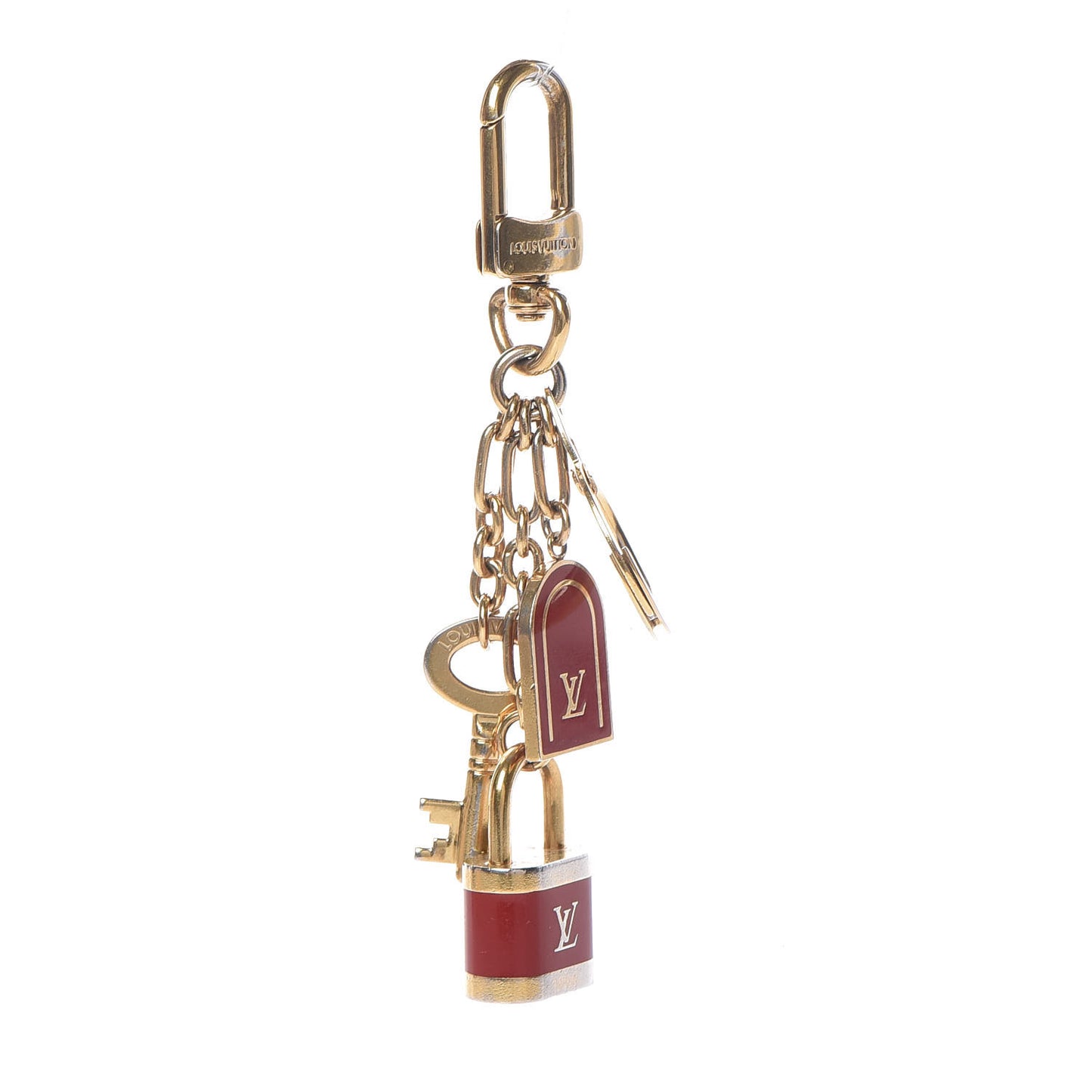 Canedas Bag Charm and Key Holder Red