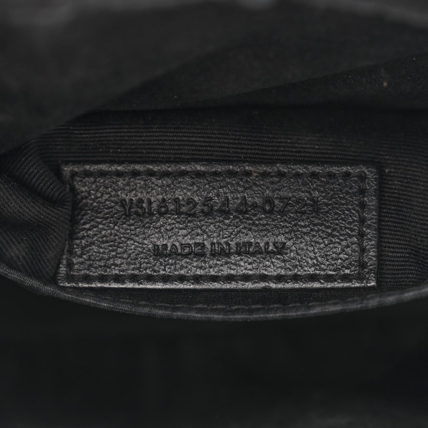 Saint Laurent Calfskin Matelasse Monogram Monochrome Lou Camera Bag Black 7 of 18