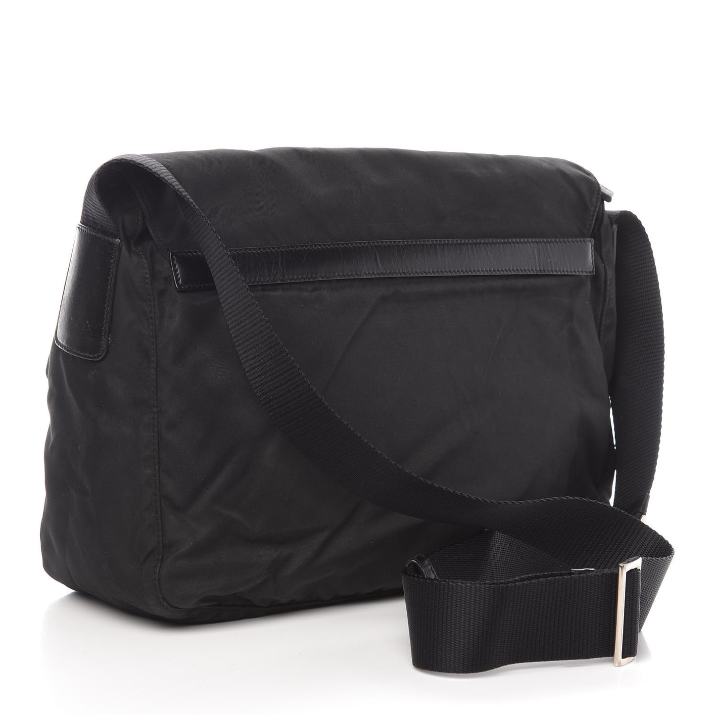 Tessuto Nylon Vela Messenger Bag Black