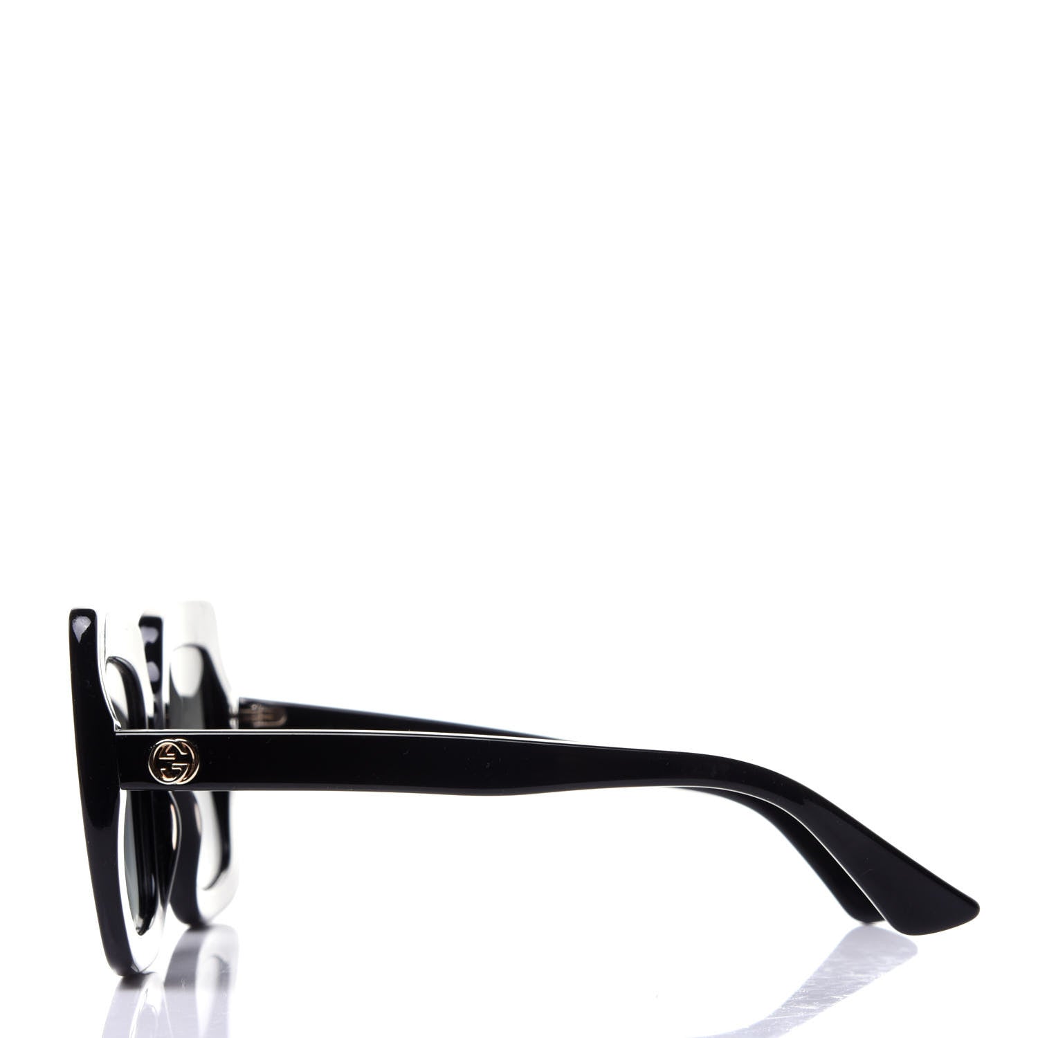 Gucci Acetate Square Frame Sunglasses GG0053S Black 3 of 8