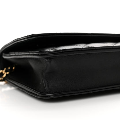 Chanel Lambskin Quilted Wallet On Chain WOC Black 10 of 15