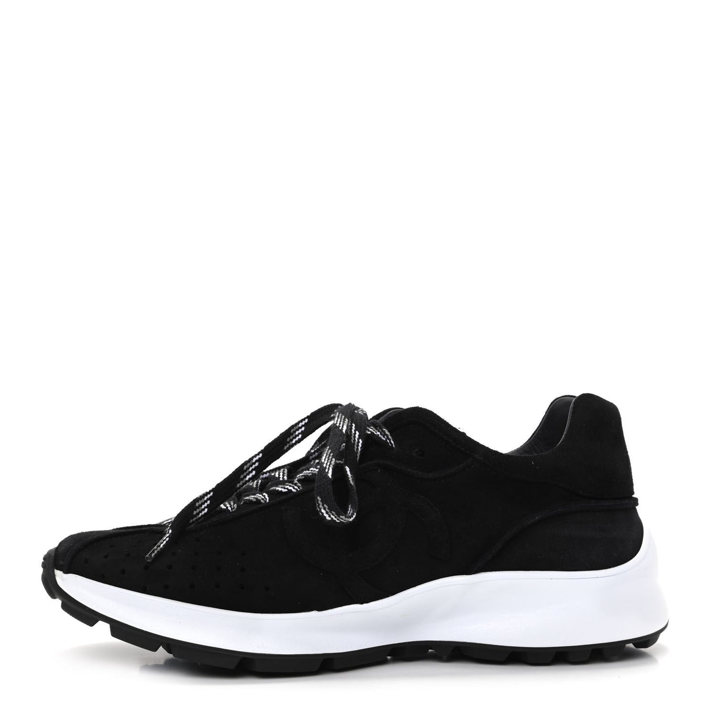 Suede Goatskin CC Sneakers 39 Black