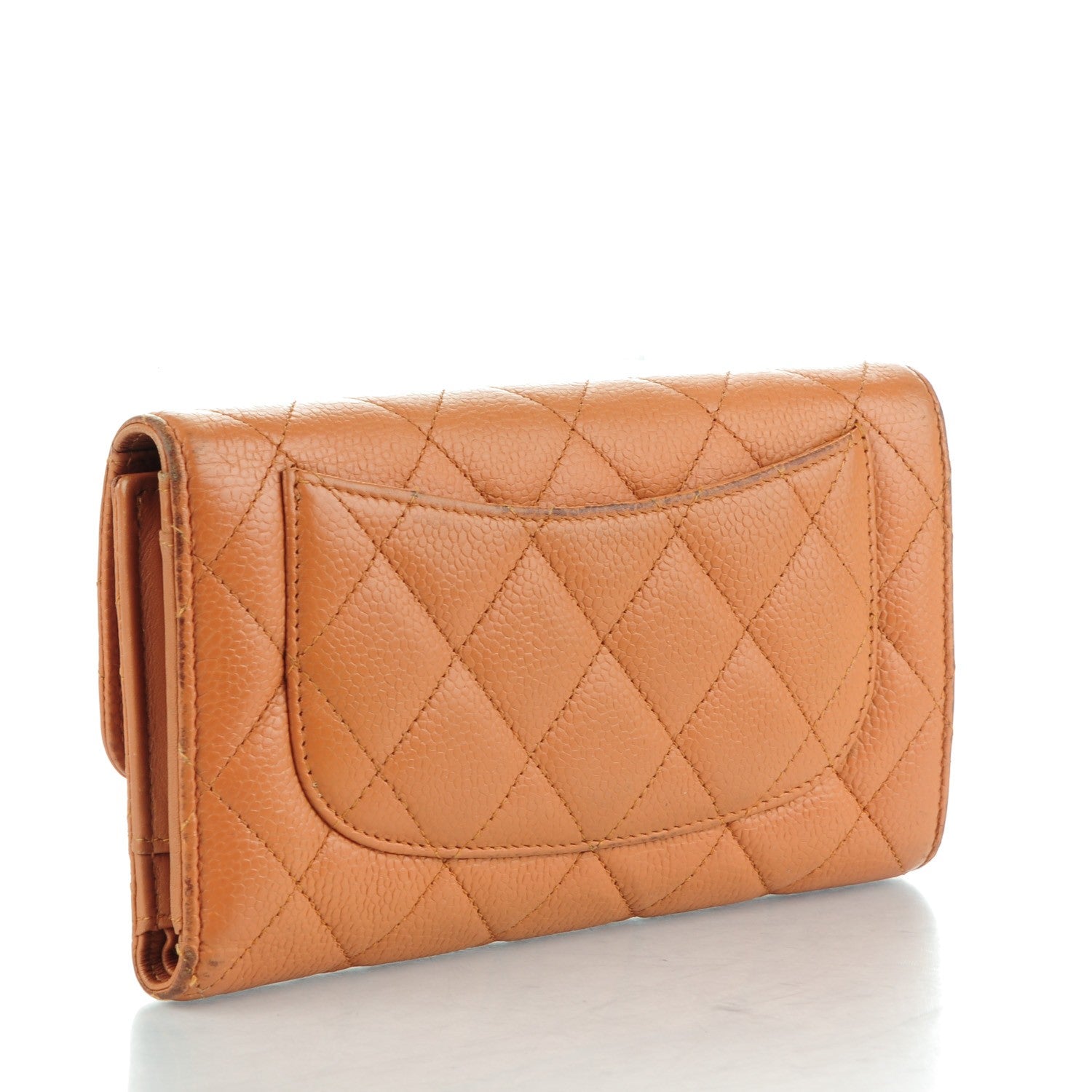 Chanel Caviar Quilted Large Flap Wallet Rose 3 of 12