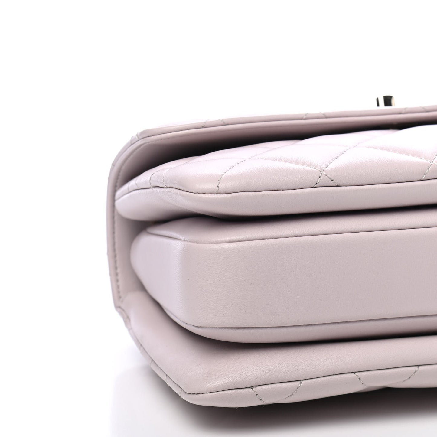 Lambskin Quilted Small Trendy CC Flap Dual Handle Bag Lilas Lilac
