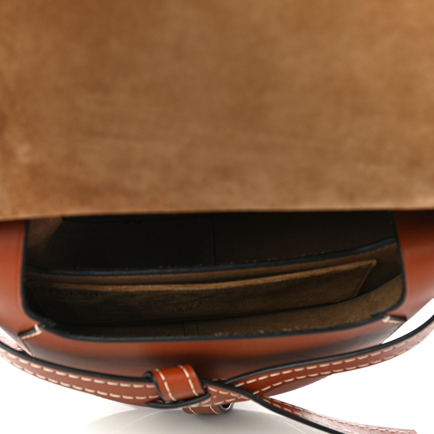 Calfskin Small Gate Crossbody Bag Rust