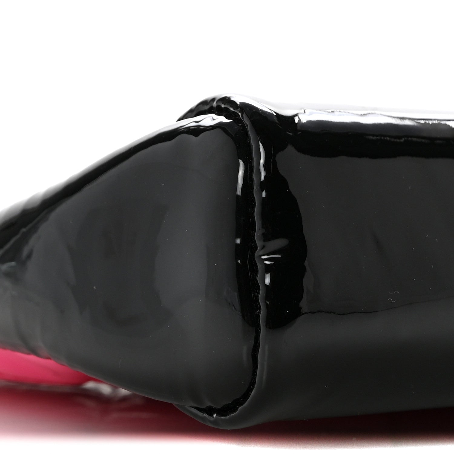 Chanel Patent Calfskin Quilted Mini 31 Shopping Bag Pink Black Pink Black 9 of 11