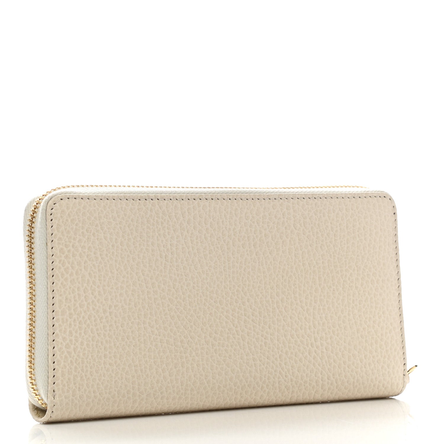 Gucci Dollar Calfskin GG Marmont Zip Around Wallet Mystic White 3 of 7