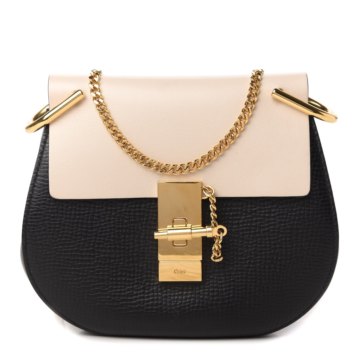 Chloe Grained Calfskin Lambskin Drew Shoulder Bag 1 of 9