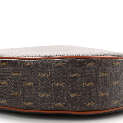 Saint Laurent Canvas Smooth Calfskin Le Monogramme Coeur Crossbody Chestnut 9 of 10