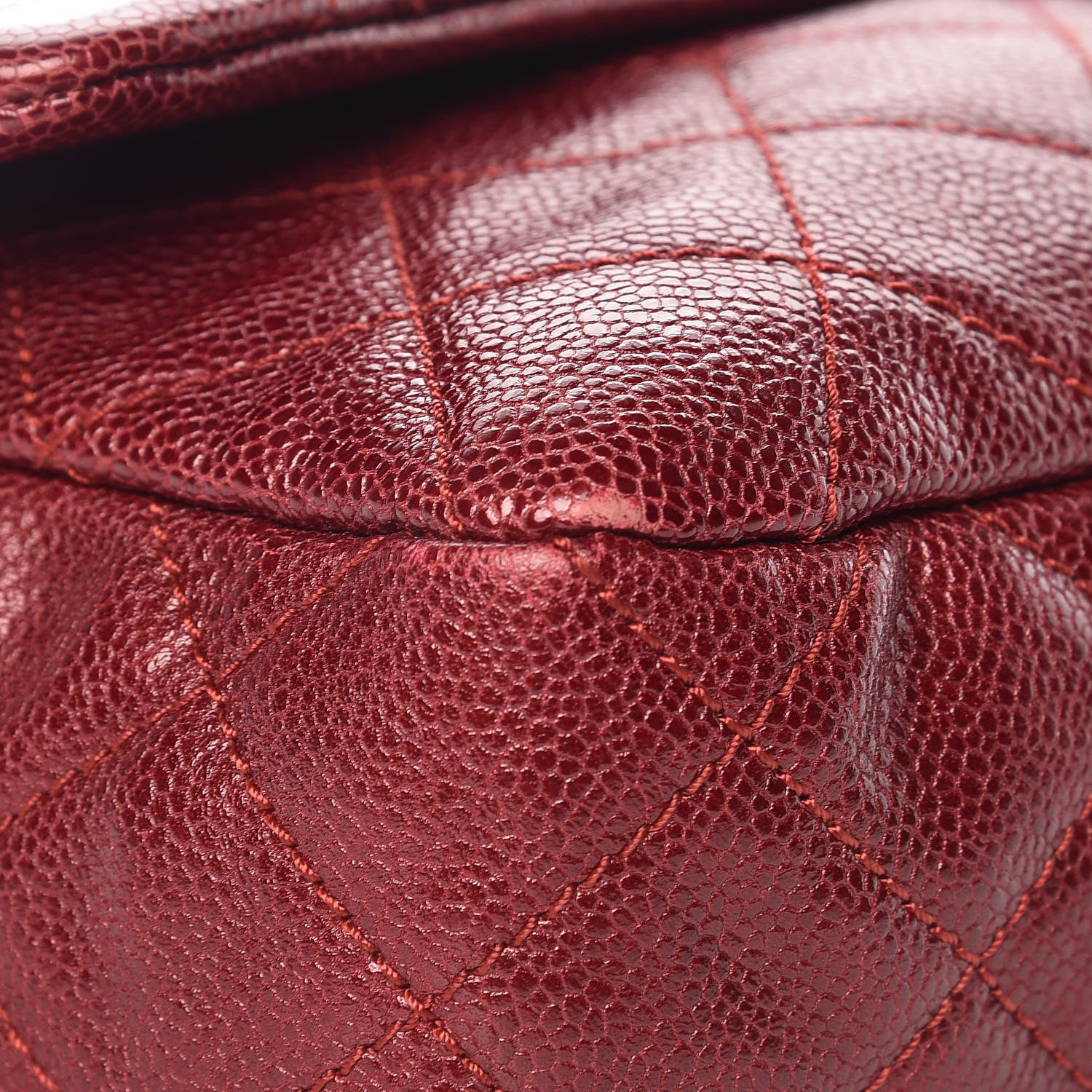 Chanel Iridescent Caviar Quilted Large Chic Flap Red 9 of 12