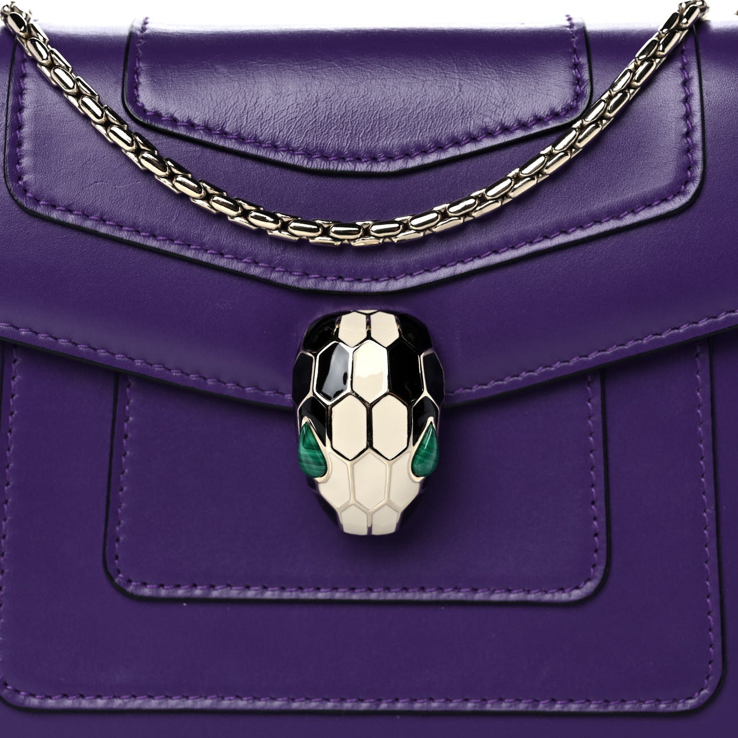 Calfskin Serpenti Forever Crossbody Bag Amethyst