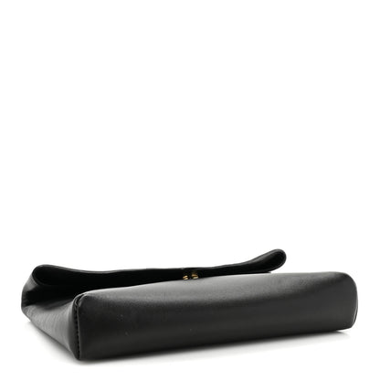 Saint Laurent Lambskin Small Cassandre Envelope Pouch Black 4 of 9