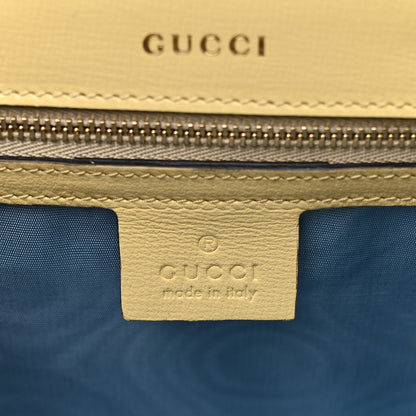 Gucci Textured Calfskin Small Torchon GG Ring Shoulder Bag Butter 5 of 8