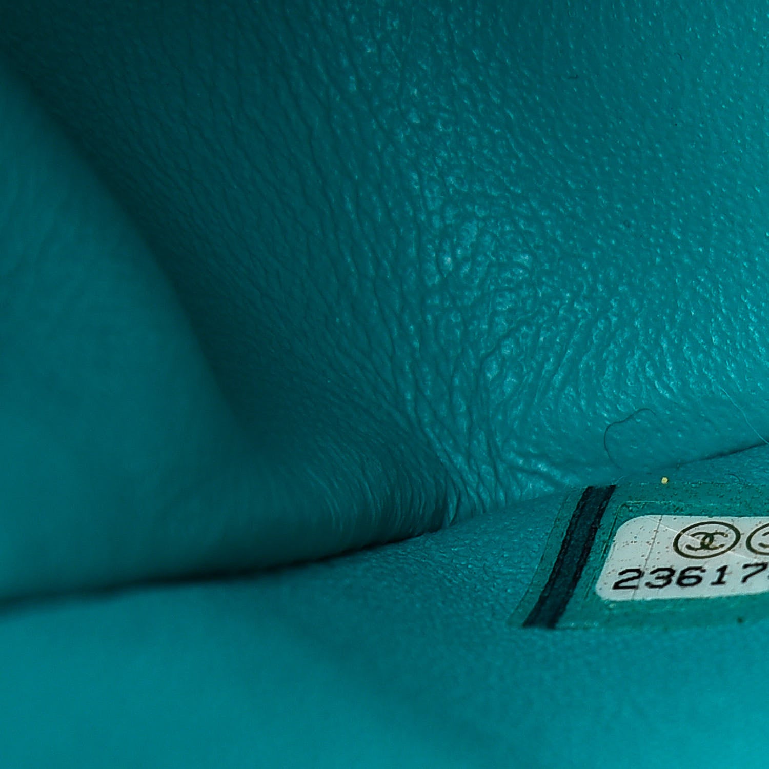 Chanel Caviar Quilted Mini Rectangular Flap Turquoise 7 of 10