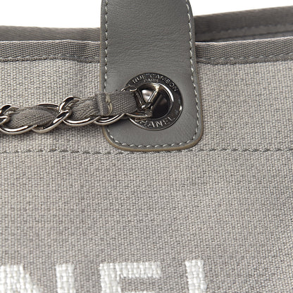 Chanel Canvas Large Deauville Tote Grey 16 of 16