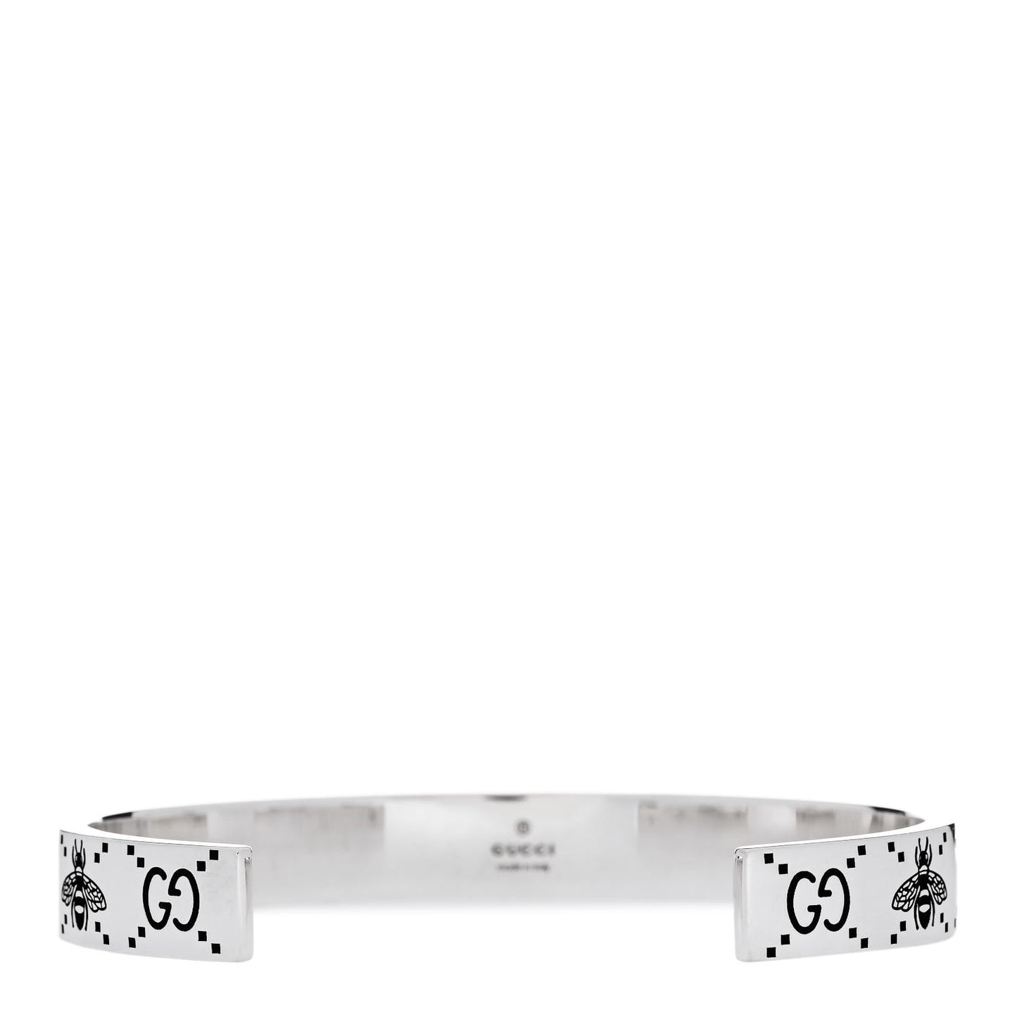 Sterling Silver Bee GG Cuff Bracelet