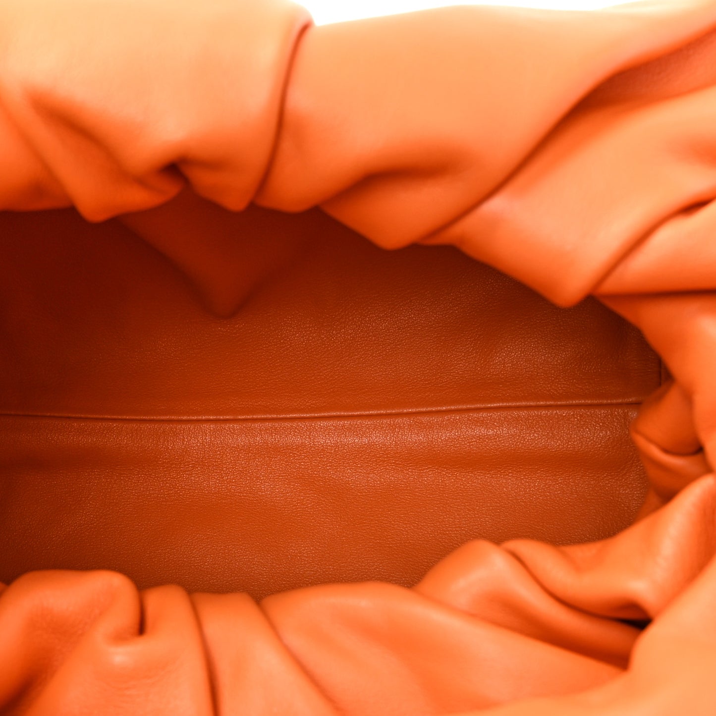 Smooth Butter Calfskin Medium The Shoulder Pouch Light Orange