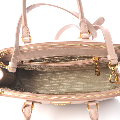 Prada Saffiano Small Galleria Double Zip Tote Cammeo 5 of 15