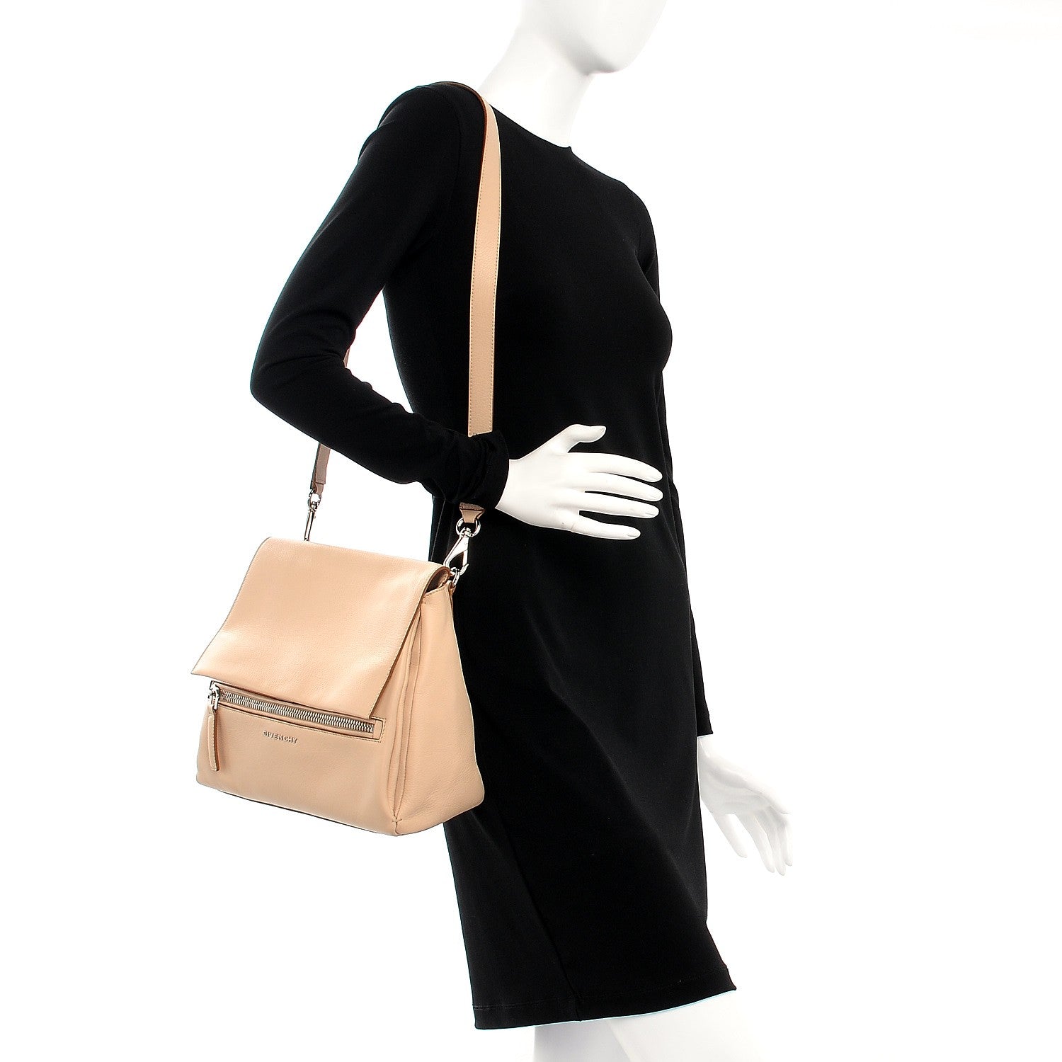 Givenchy Calfskin Mini Pandora Pure Flap Bag Sand 2 of 14