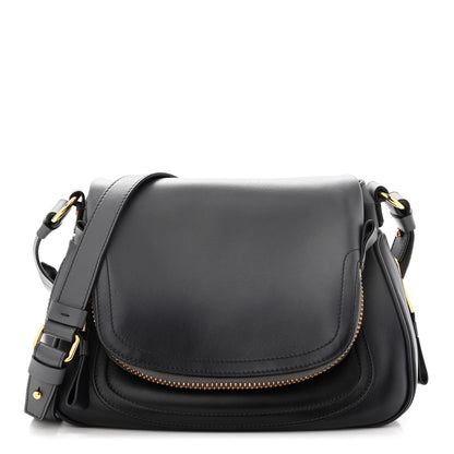 Tom Ford Calfskin Medium Shaded Jennifer Crossbody Bag Grey 1 of 13