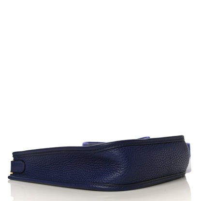 Hermes Taurillon Clemence Evelyne TPM Bleu Encre 3 of 11