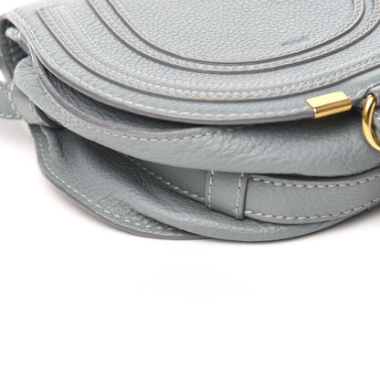 Chloe Calfskin Mini Marcie Round Crossbody Bag Faded Blue 8 of 10